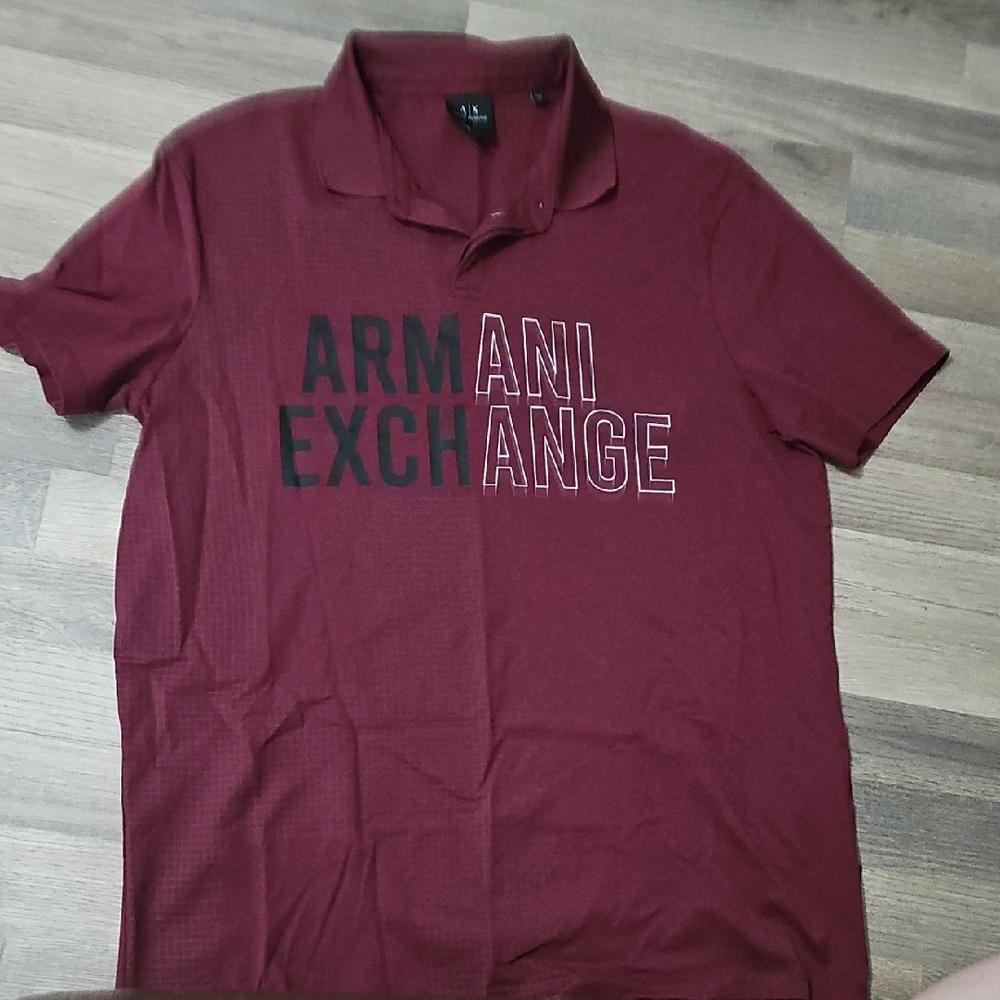 Armani Exchange Men's Polo Shrt Large